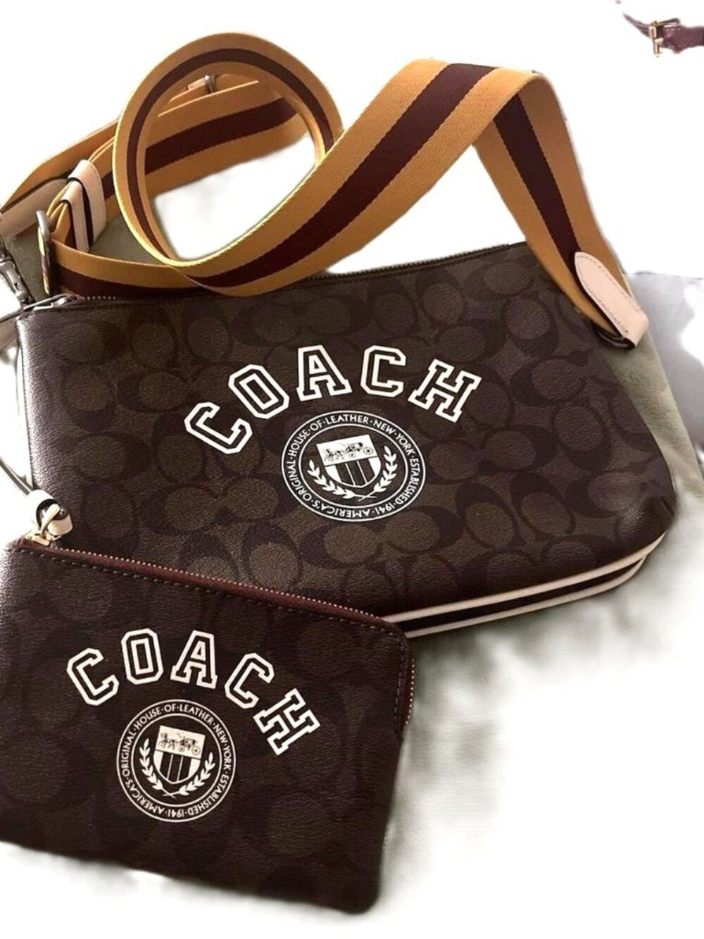 COACH Everett Varsity Crossbody Bag With Wristlet